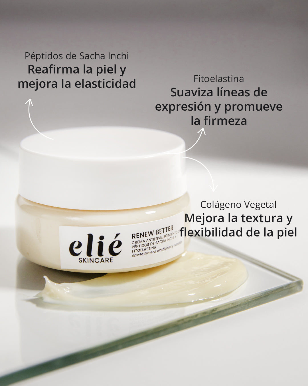 Renew Better - Crema Antienvejecimiento con Péptidos de Sacha Inchi + Fitoelastina