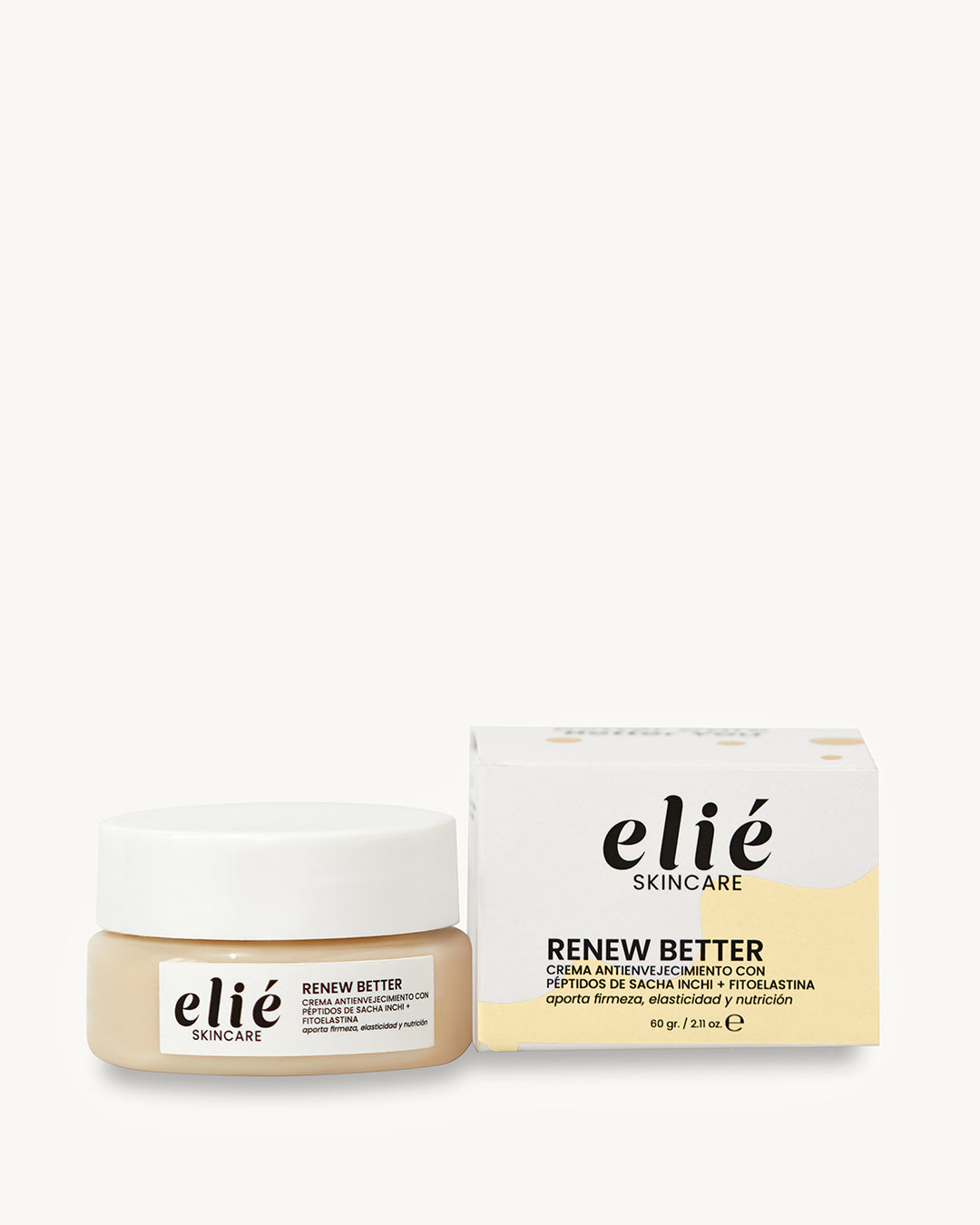 Renew Better - Crema Antienvejecimiento con Péptidos de Sacha Inchi + Fitoelastina