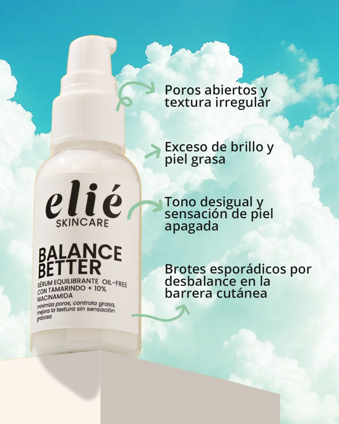 Balance Better - Sérum Equilibrante Oil - Free con Tamarindo + 10% Niacinamida - Elié Skincare
